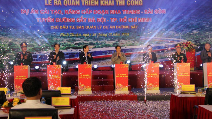 Thủ tướng phát lệnh thi công Dự án đường sắt Nha Trang - Sài Gòn
